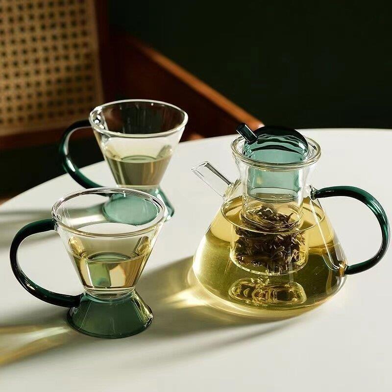 玻璃茶壶加厚耐高温泡茶杯家用下午茶茶具套装茶水分离花草茶水壶