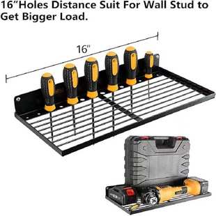 手持电钻收纳架电动工具储物架重型浮动工具铁艺置物架 壁挂式