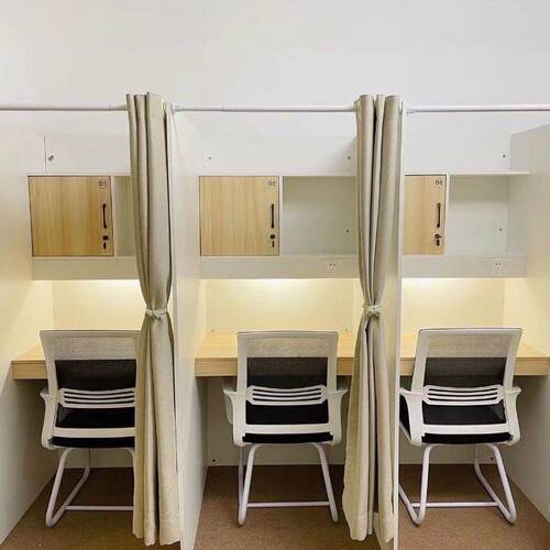 考研自习桌椅简约靠窗阳台屏风卡座电脑桌电销工位学习桌辅导课桌