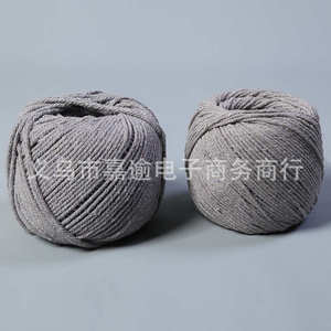 夹绳嵌绳服装服饰棉线2mm 5mm棉批发绳灰色坎三股垃圾开线线绳边-