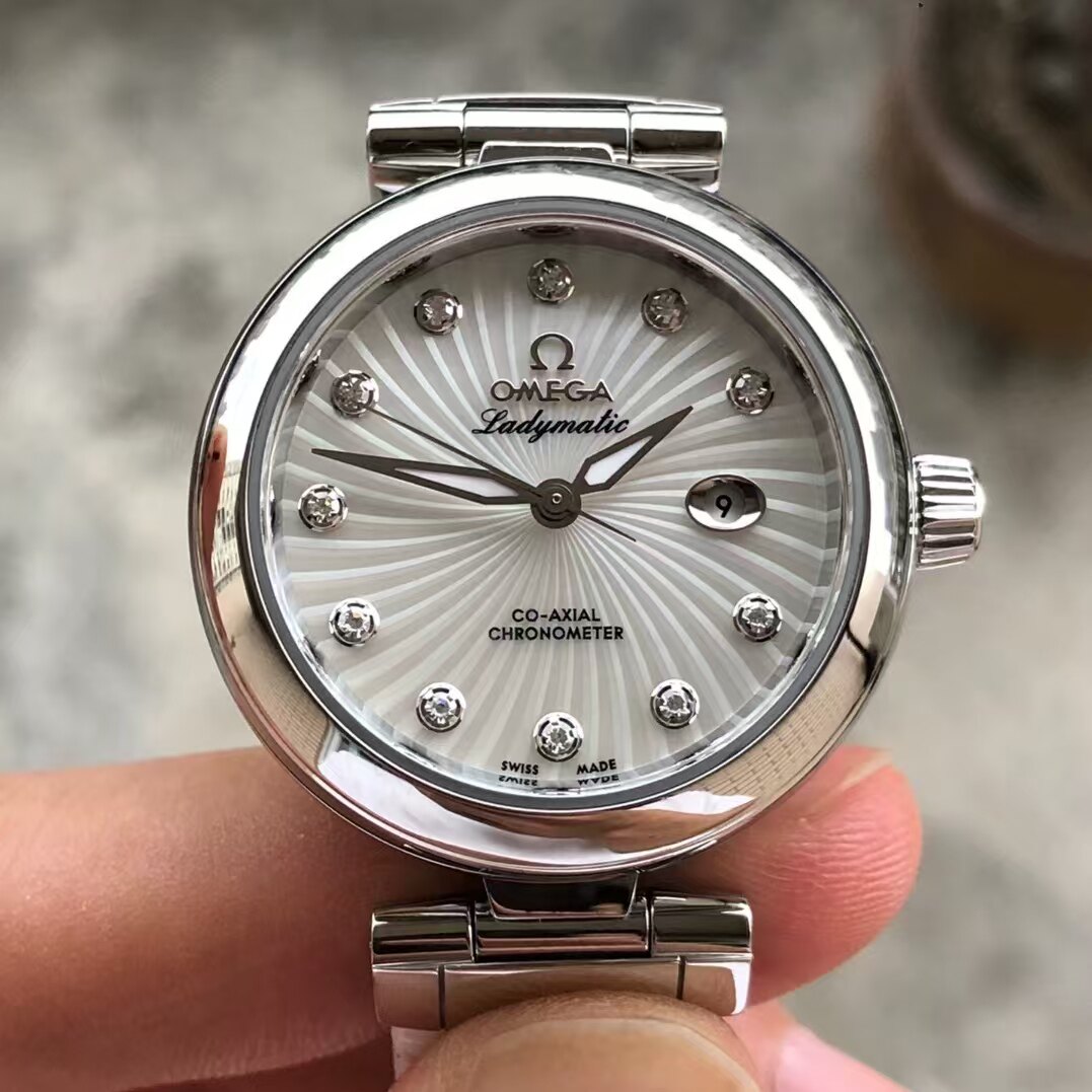 98新34mm欧米茄碟飞系列425.33.34.20.55.001自动机械女表正品