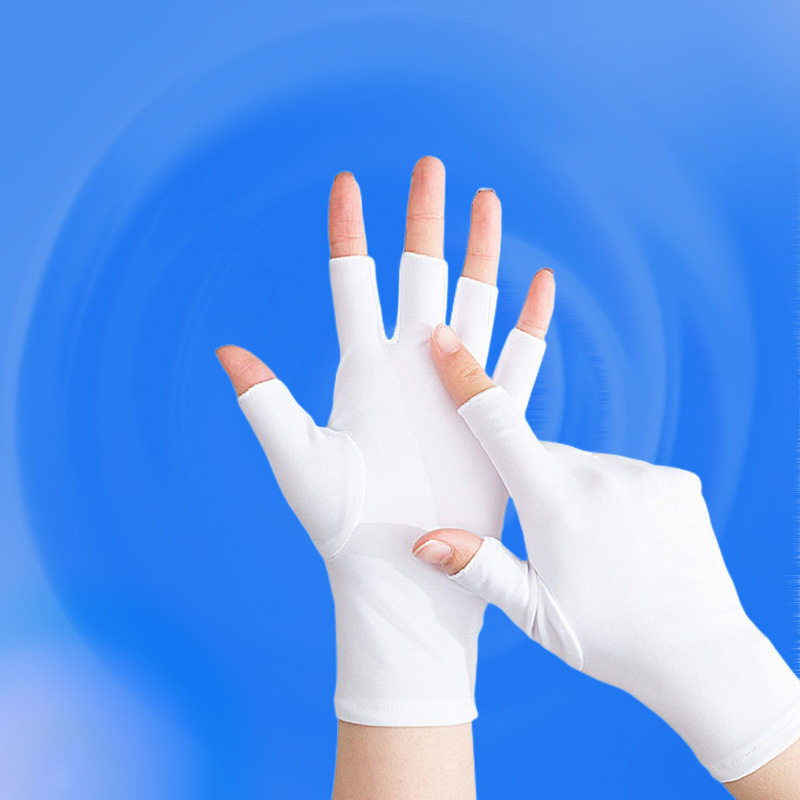 半指手套女夏季防晒薄款美甲防紫外线采茶开车骑电动车冰丝高弹力,服饰配件/皮带/帽子/围巾,防晒袖套,淘宝优惠券,粉丝福利购,淘宝优惠卷