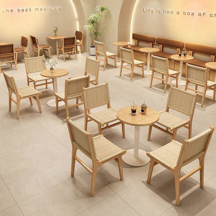 网红奶茶甜品店创意餐桌椅咖啡店桌椅组合卡座沙发西餐厅餐吧商用