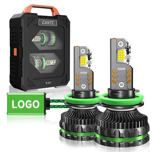 四铜管汽车led大灯300W大功率汽车前照灯H1远光H7近光H4远近一体