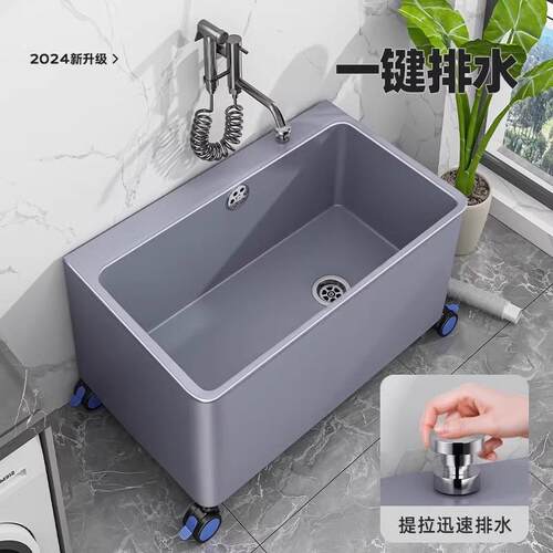 拖池把阳台家用洗拖布池移动塑小料墩布池水池水新槽拖把桶871款