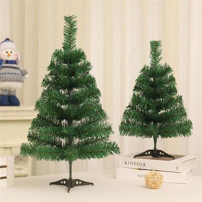 24in Flocked Tabletop Christmas Tree, Small Garland Decor