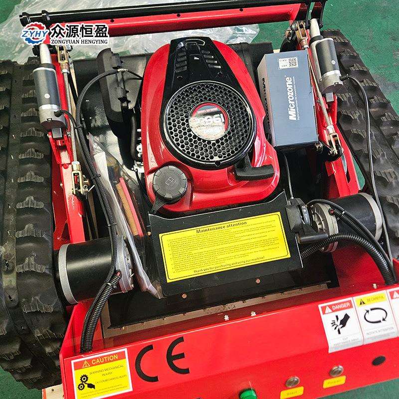 自动园林割草机55cm割幅 履带果园草坪修剪机 小型汽油遥控除草机