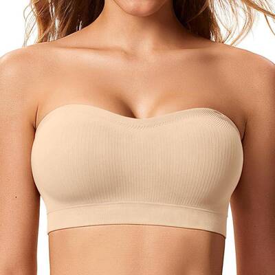 convertible strapless bra stay put bandeau nonslip silicone