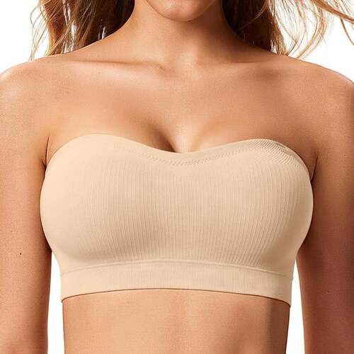 convertible strapless bra stay put bandeau nonslip silicone