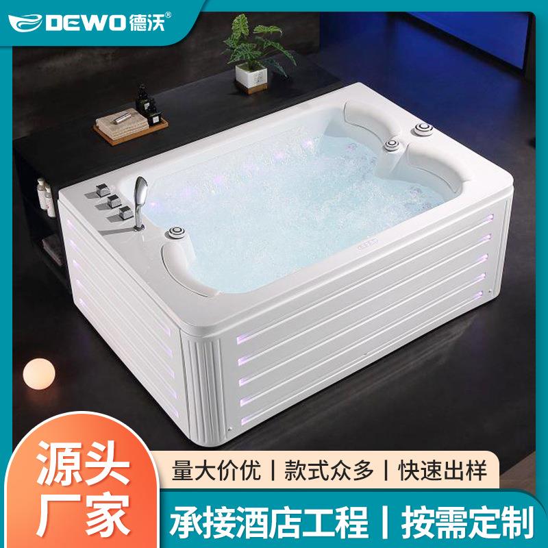 亚克力家用大户型按摩浴缸酒店旅馆冲浪按摩独立式浴缸恒温浴盆