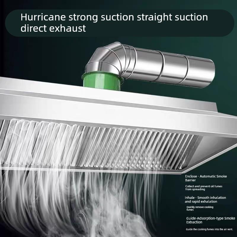 加厚不锈钢抽油烟机商用抽油烟机强力静音厨房酒店餐饮农村家庭
