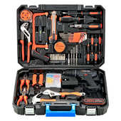 Xdd福瑞德日常家用电钻手工具套装 五金电工专用维修多功能工具箱