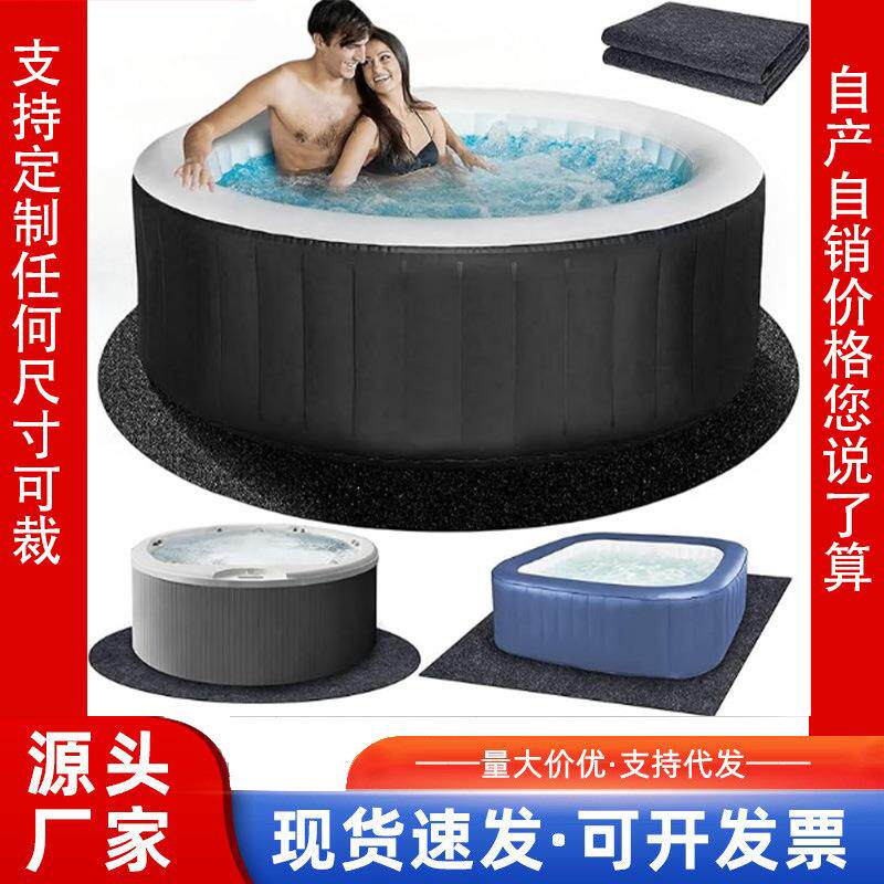 亚马逊防滑毛毡地垫SPA浴缸垫加厚毛毡吸油吸水地垫防滑垫