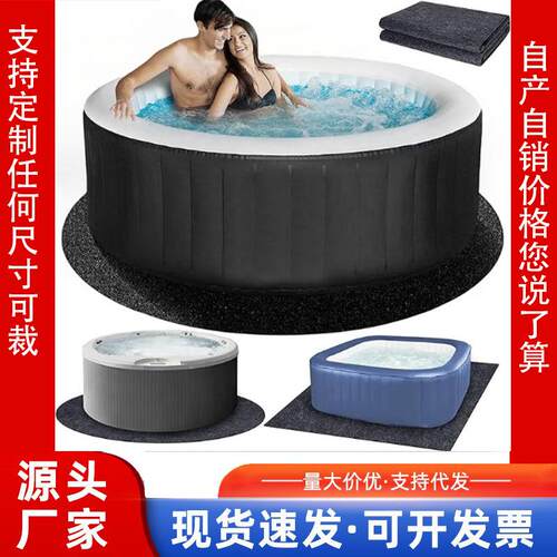 亚马逊防滑毛毡地垫SPA浴缸垫加厚毛毡吸油吸水地垫防滑垫
