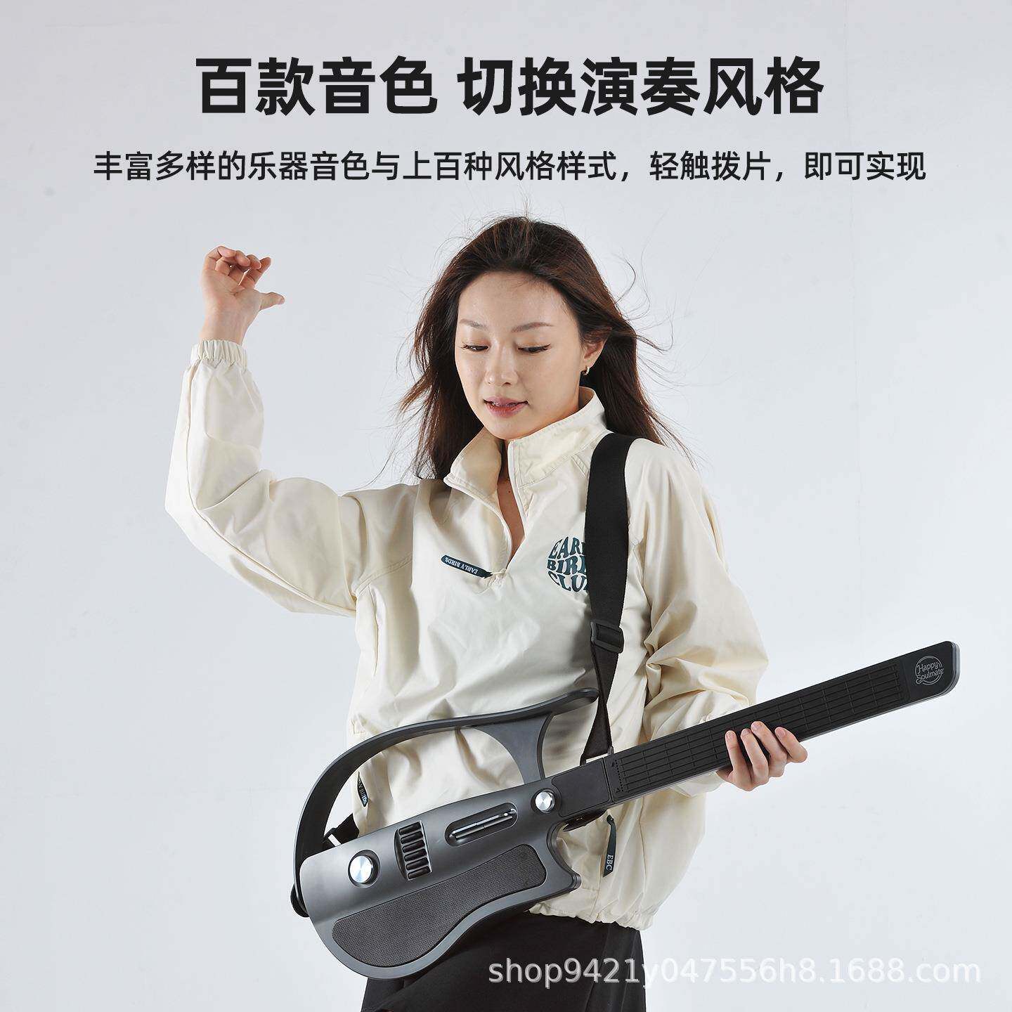 儿童无弦吉他儿童无弦吉他智能伴奏自动挡弹唱新手电吉他