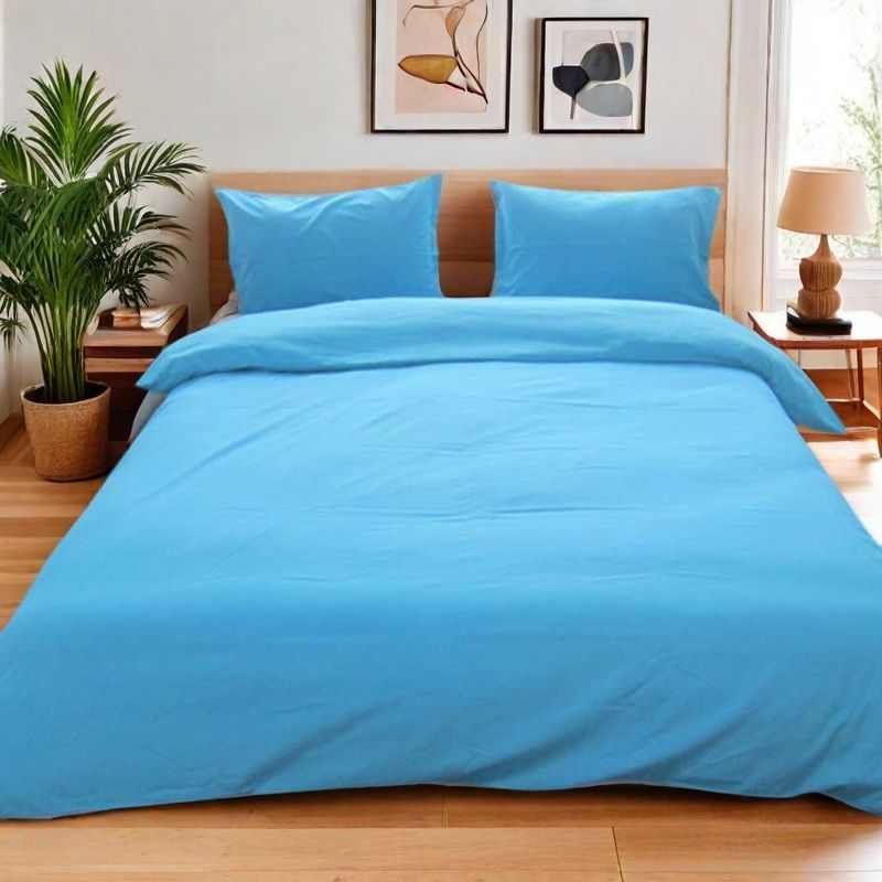 四四红色被套床单婚克莱因蓝件套北色婚三件套欧风床单纯红件套房