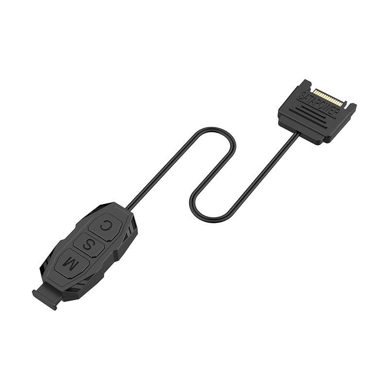 机箱风扇5V3针ARGB控制器灯光台式电脑主机集线器SATA供电转接线