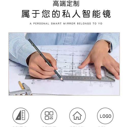 椭圆形led浴室镜防雾卫生间梳妆台化妆发光镜子壁挂智能镜触摸屏