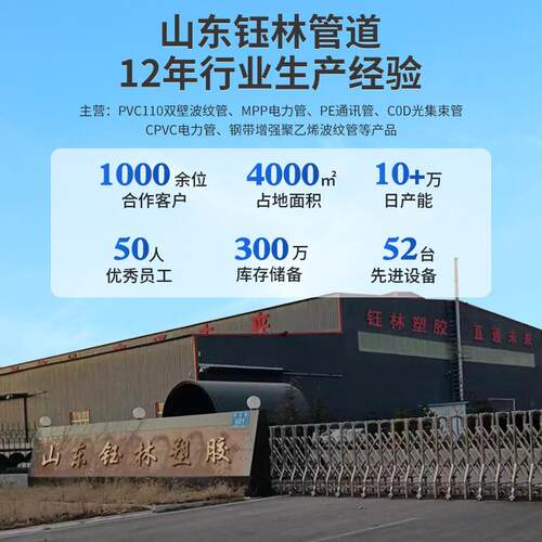 聚乙烯HDPE双壁波纹管大口径市政排污管增强螺旋排水管污水管
