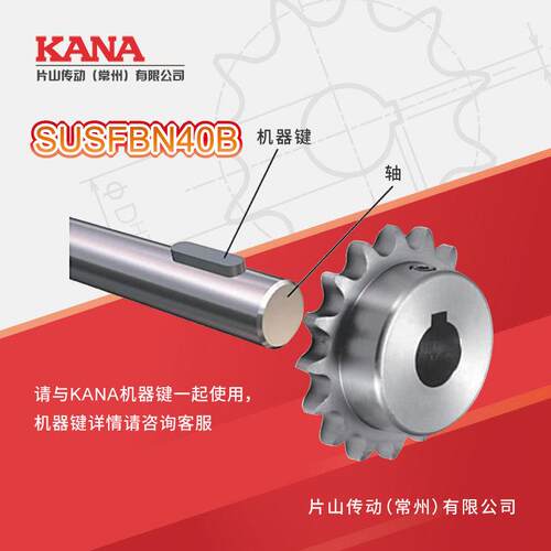 SSFBN40B齿数：6~19不锈钢成品孔U链轮新J1IS键槽SUSFBN40规格