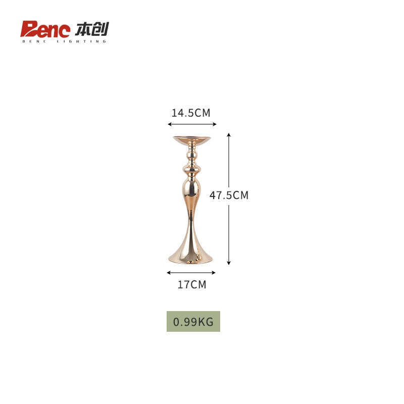 舞台引电镀花瓶婚庆器新款摆件酒店道具装饰品花欧式路艺装饰铁