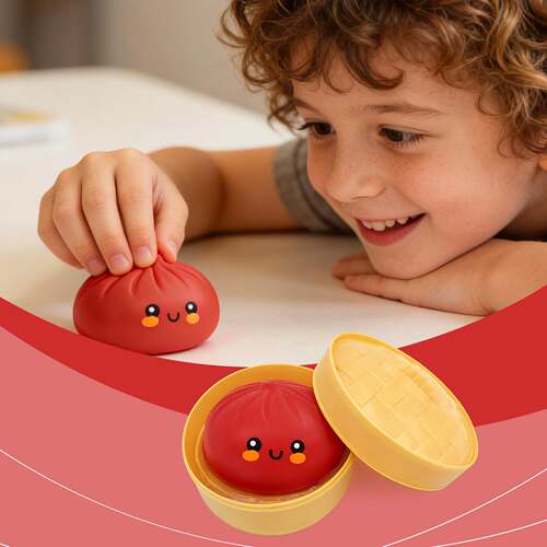Squishy Fun Baozi Toy - Adorable and Realistic Baozi-Shaped