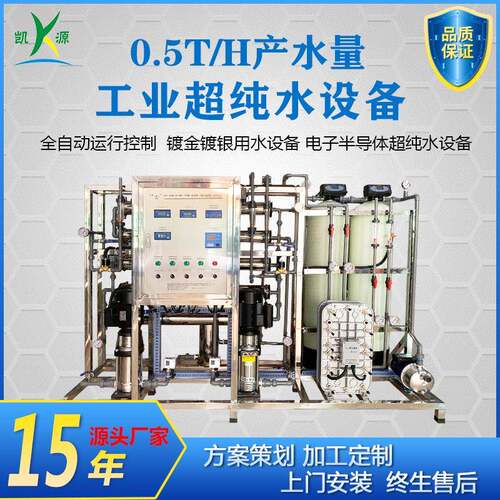 厂家直销0.5吨/H熔喷布水驻极超纯水设备工业半导体edi超纯水系统