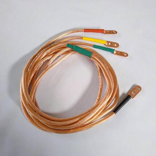 JDX-NS型手握式接地线10kv25平 3*1m+5m 0.5m平口型带铝地卡