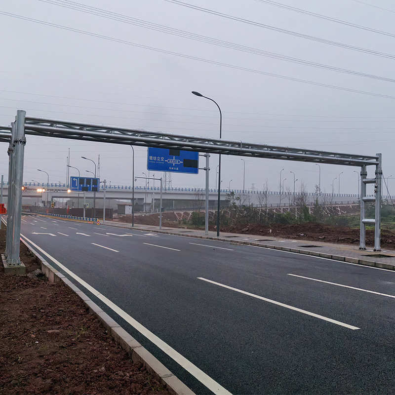 高速公路交通限高架室外通用限速升降式专用道路反光膜限高杆