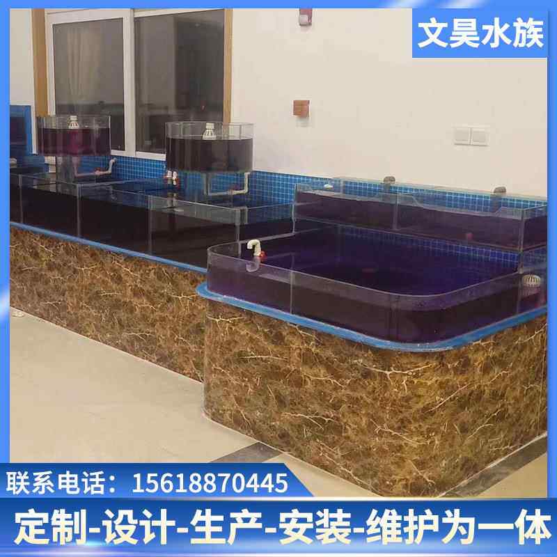 浅水螃蟹养殖池定作设计商家单层淡水海鲜缸全自动恒温养殖缸_虎窝淘