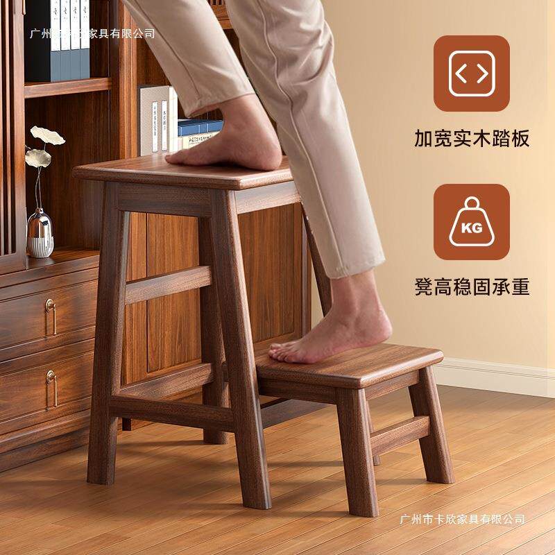 实12木折叠梯凳家用子两用吧台凳高取物置爬高多功能台阶物梯凳登