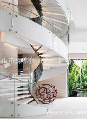 单梁龙骨30不HCH钢锈弧造形旋转组装免4焊接楼梯创意型扶手护栏