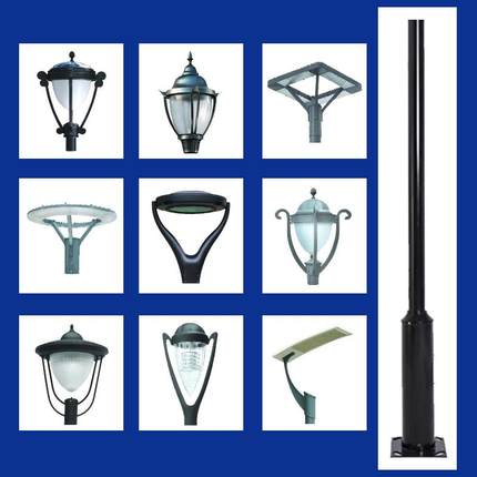 庭院灯3米3.5米户外防水高亮led园林景观灯高杆灯太阳能小区路灯