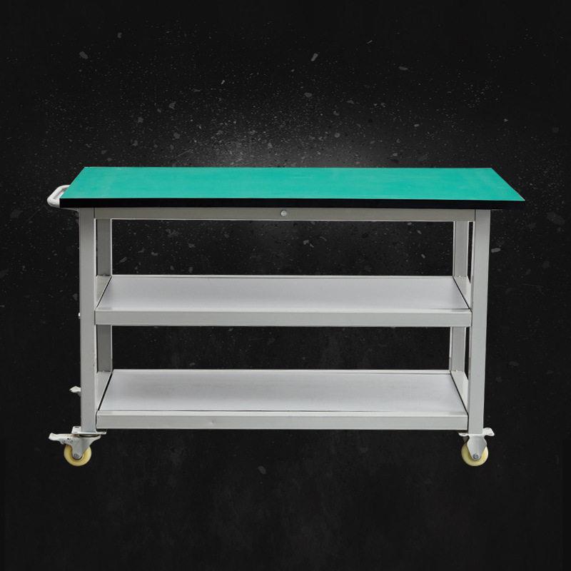防车间静操作台可移动静电电台三层手推车带轮子120*80*7钳工工具