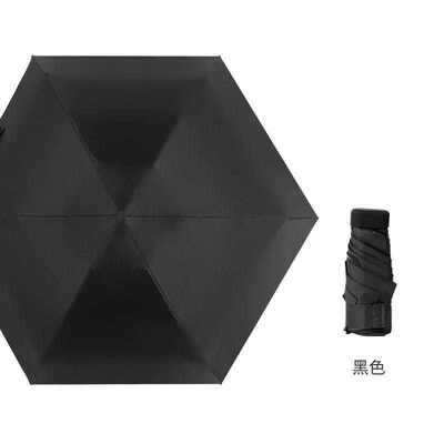 新款伞五折小晴黑胶包紫外线迷你扁防两遮阳伞防晒雨超轻邮15cm