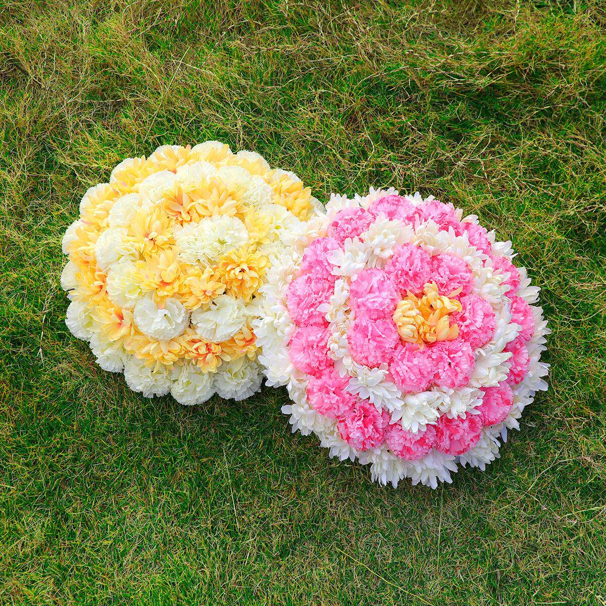 40cm大花牌祭奠追悼假花跨境新款仿真菊花墓地花活动装饰假花摆件图片