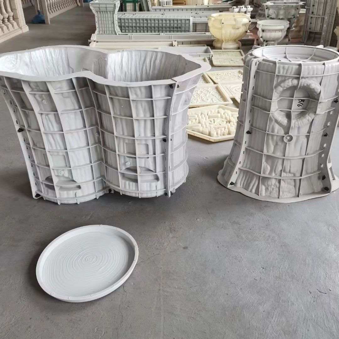 双桶桌面模具户外卫生间专用分类垃圾桶模具建筑仿古水泥垃圾桶