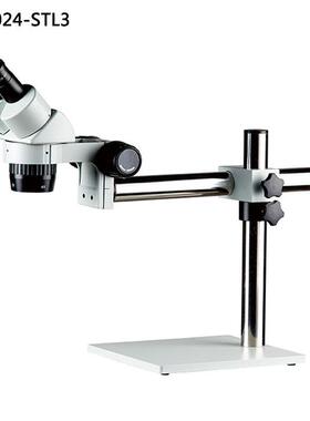 ST6024-STL3单臂万向显微镜10倍20倍30倍40倍定倍两档大底板立柱
