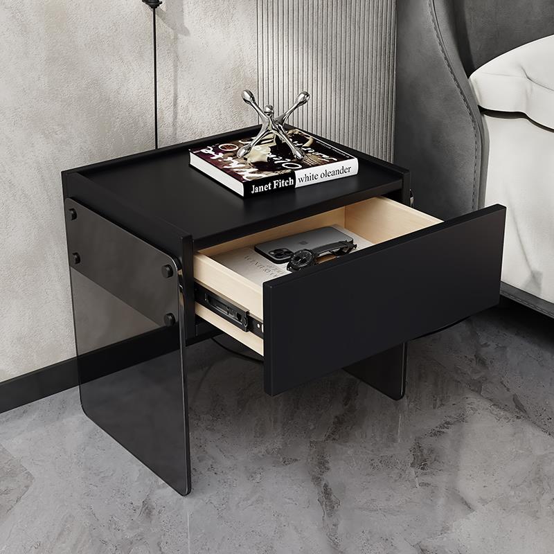 意式极简悬浮床头柜现代简约设计感创意卧室床边柜网红智能储物柜