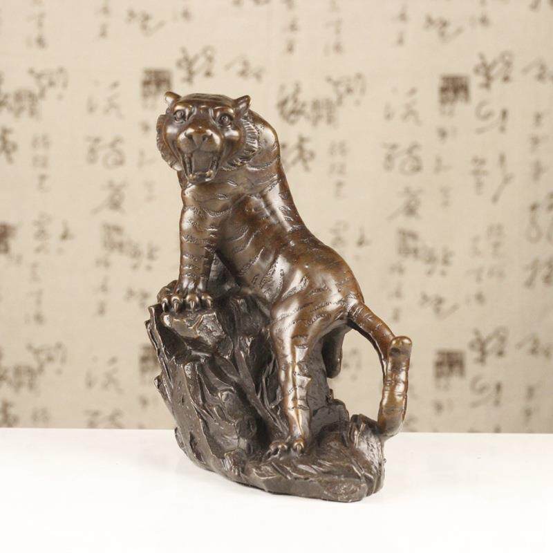虎摆件老虎上山猛虎下山十二生肖工艺品装饰品
