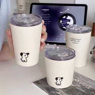 创意304不锈钢保温杯迷你随手杯ins风高颜值可爱卡通家用咖啡水杯