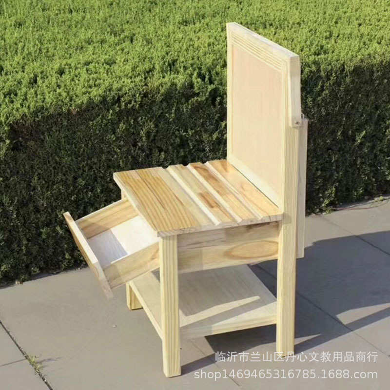 一体式画素描凳桌面桌画升降画架可桌写生用椅抽屉美术木质画架带