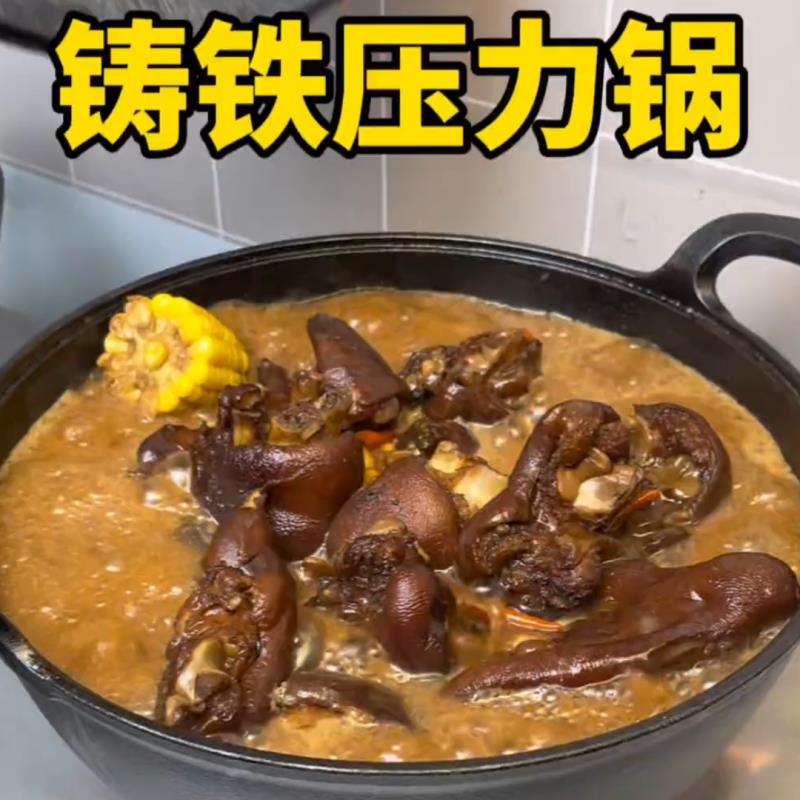 铸铁锅元宝锅无涂层炖锅铁盖家用不沾锅平底锅电磁炉瓦斯炉通用