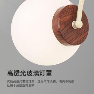 客厅吊灯中古风魔豆法式 现代简约卧室餐厅主灯奶油风中山灯具