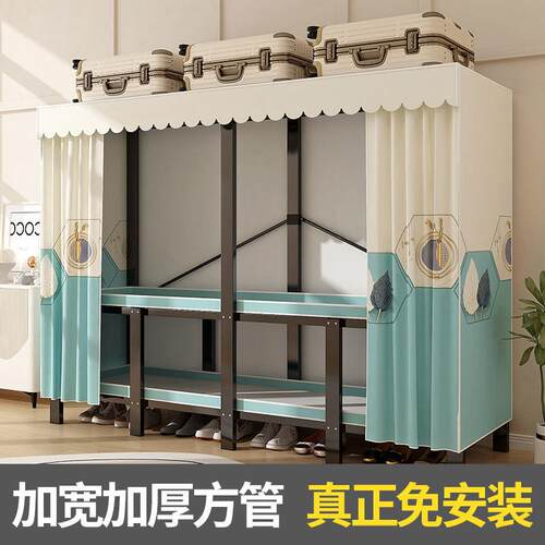折叠衣柜免安装简易布衣柜家用室L出租钢架加厚钢管加粗MQK卧衣橱