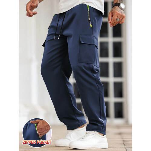 Men's Outdoor Work Pants - Durable Polyester Fabric