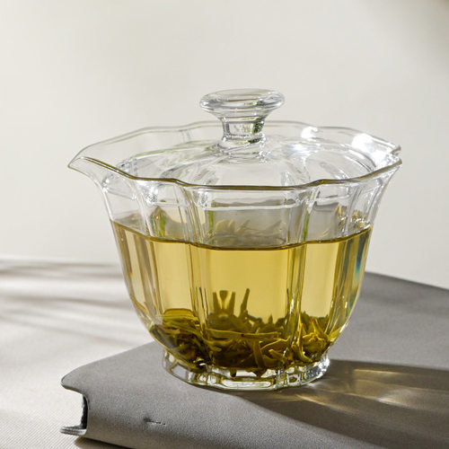 功夫茶批发耐热玻璃加厚过滤盖碗