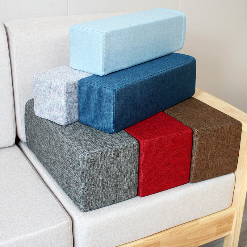 海绵垫长方形沙发扶手软包抱枕被