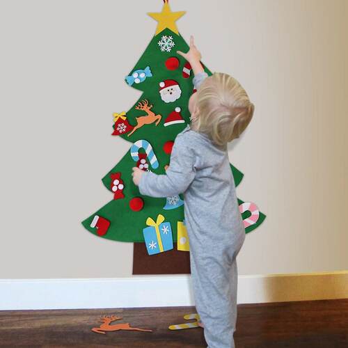 Christmas Tree Set Xmas Gifts Door Wall Hanging Decorations