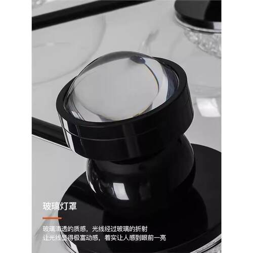 意式极简客厅吊灯北欧创意轻奢玻璃大气高端设计师现代简约大厅灯